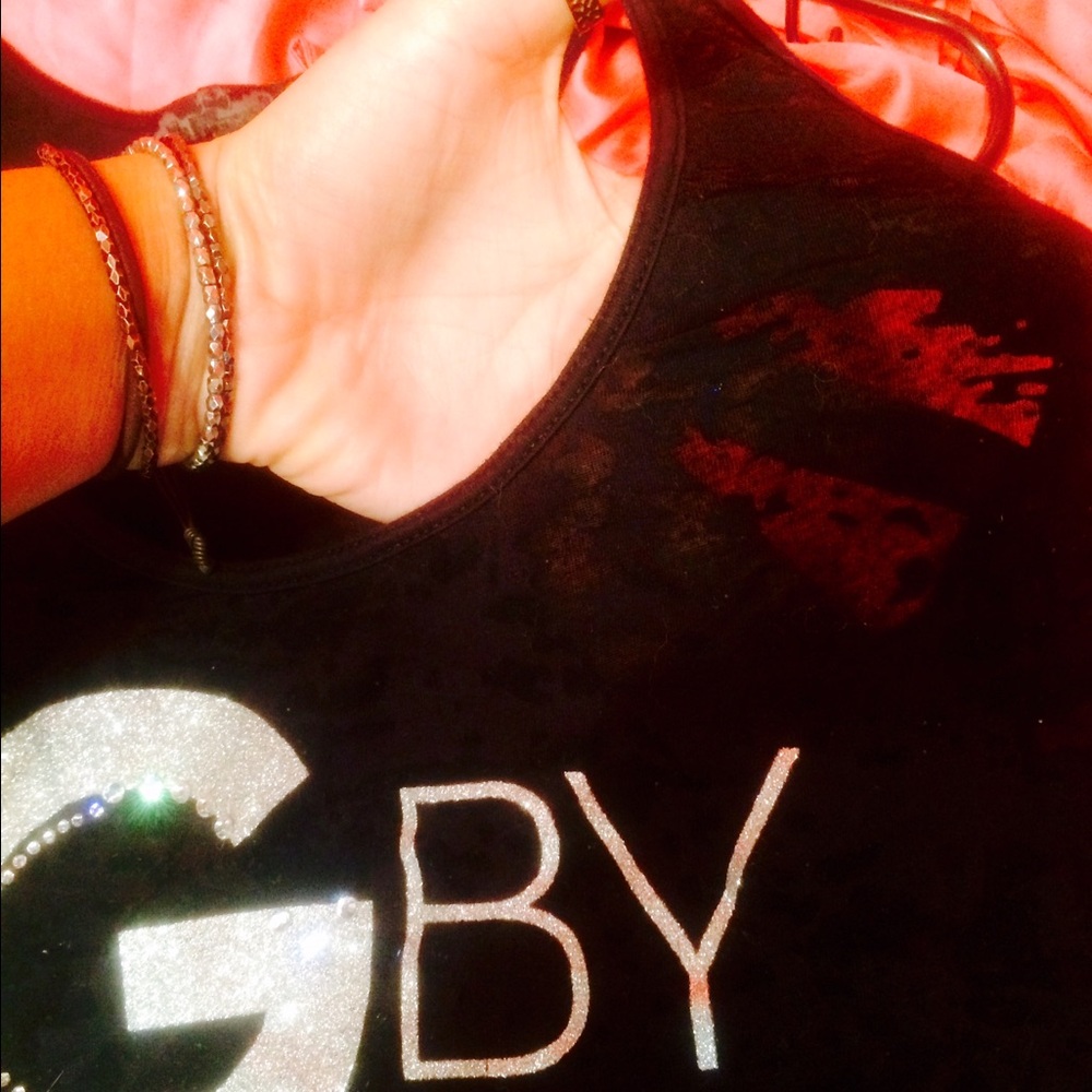G by Guess semi see through black tank top. - Picture 3 of 5